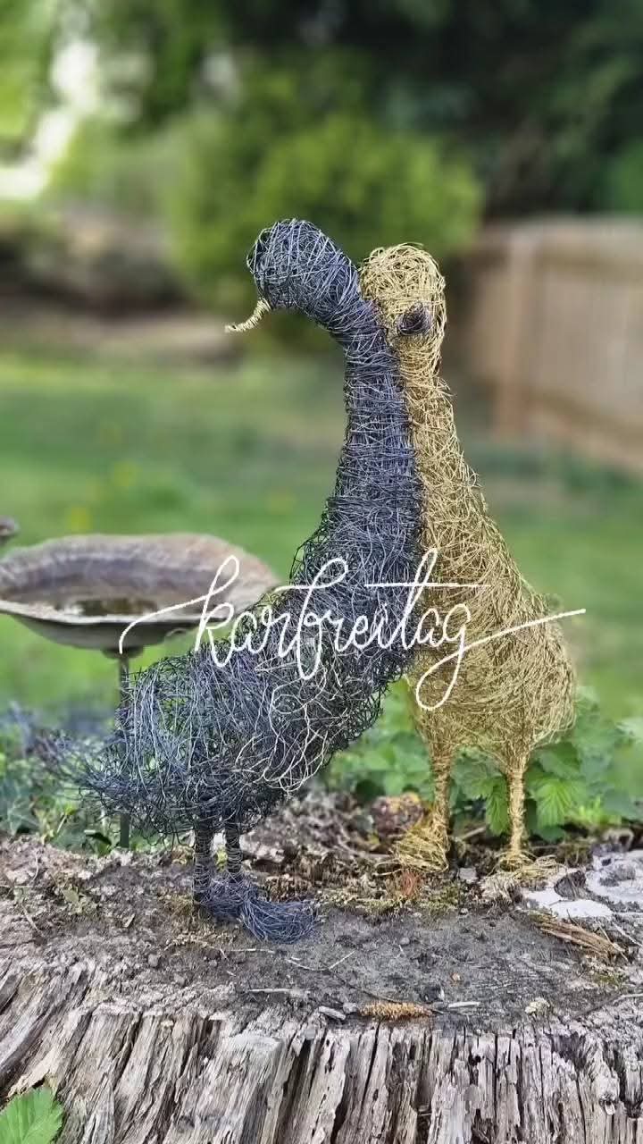 Gänseliebe Drahtfigur Gänseliebe